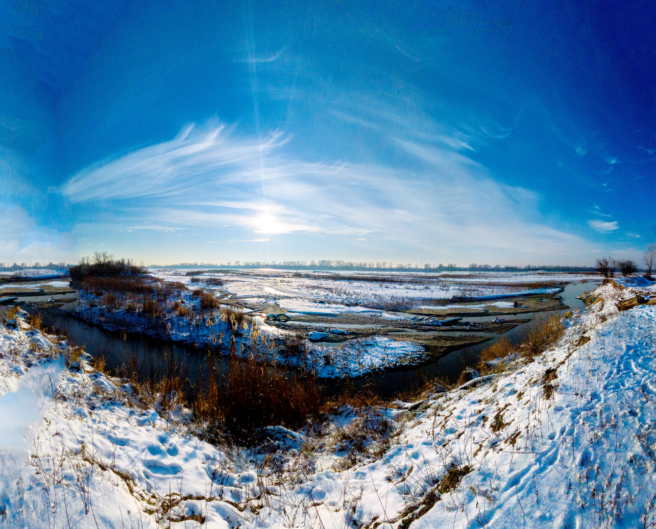 Warschau im Winter