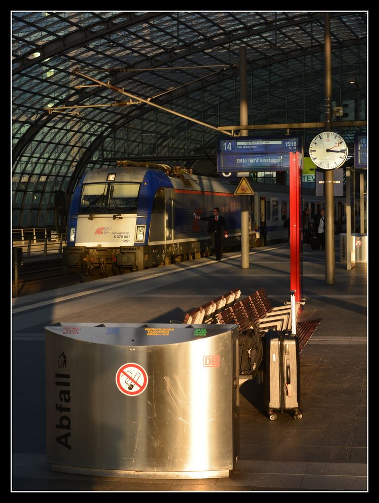 Warszawa-Berlin-Express in der Wintersonne