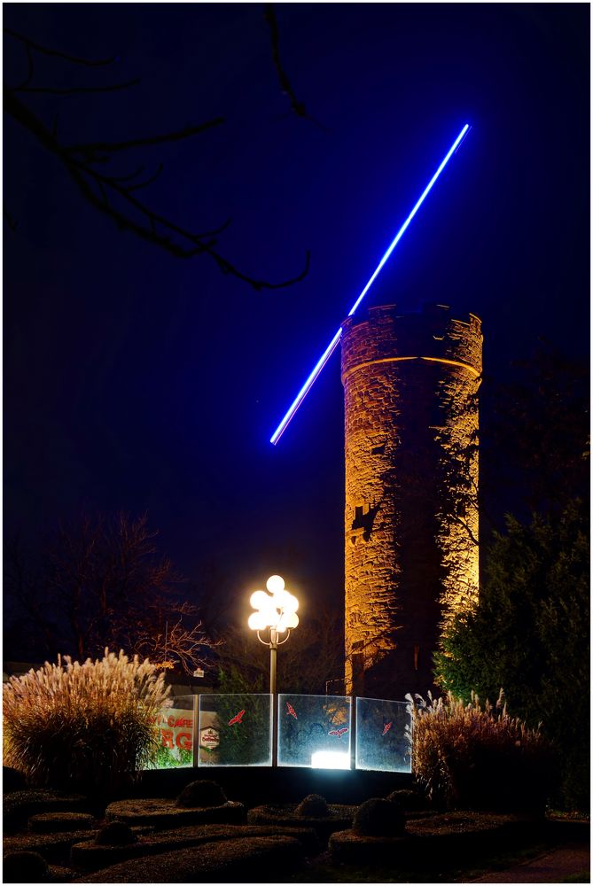 Wartbergturm bei Nacht