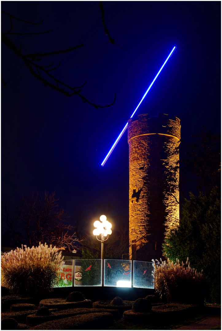 Wartbergturm bei Nacht