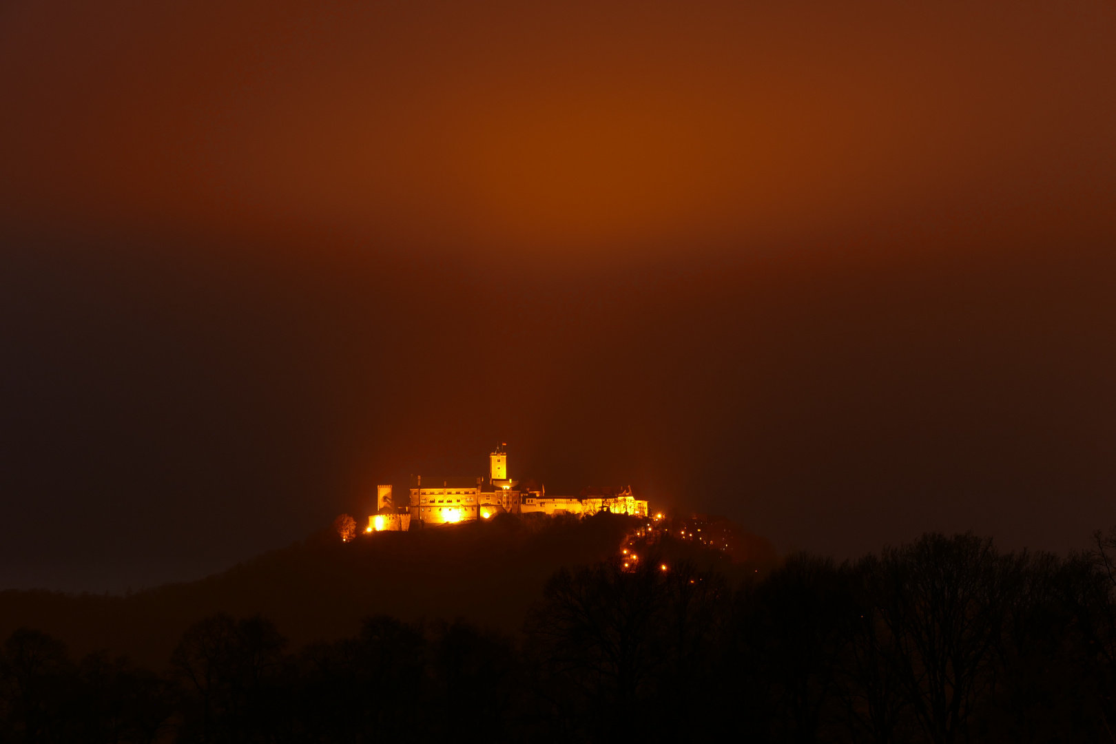 Wartburg am Abend