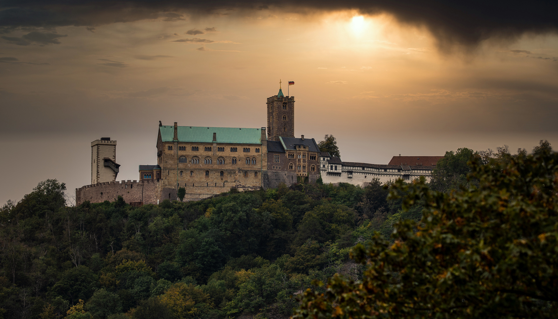 Wartburg am Abend