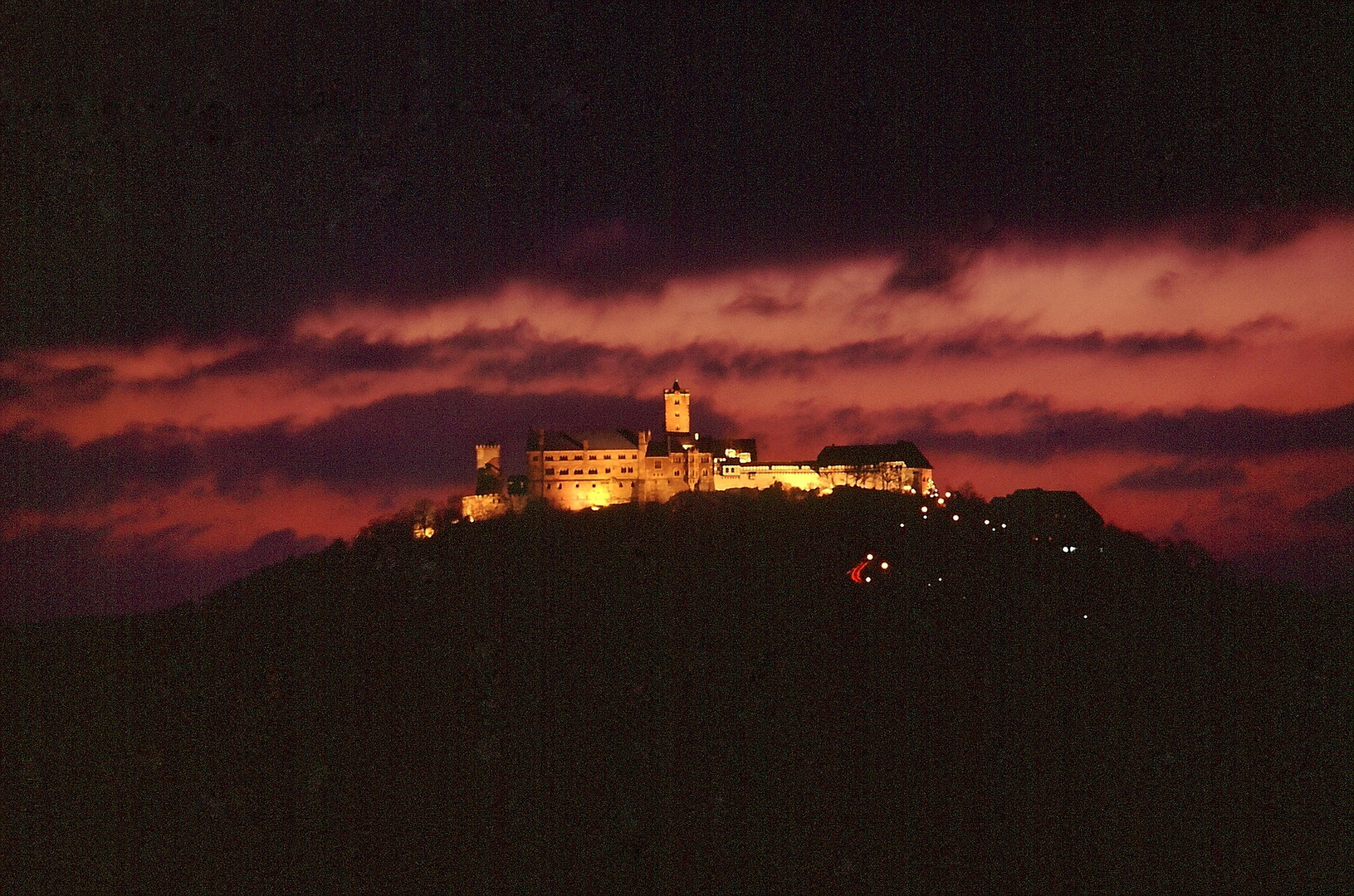 Wartburg am Abend