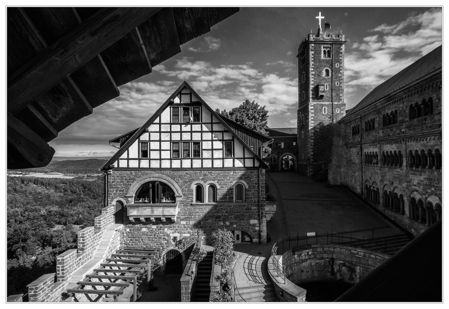 Wartburg, hinterer Hof mit Hauptturm