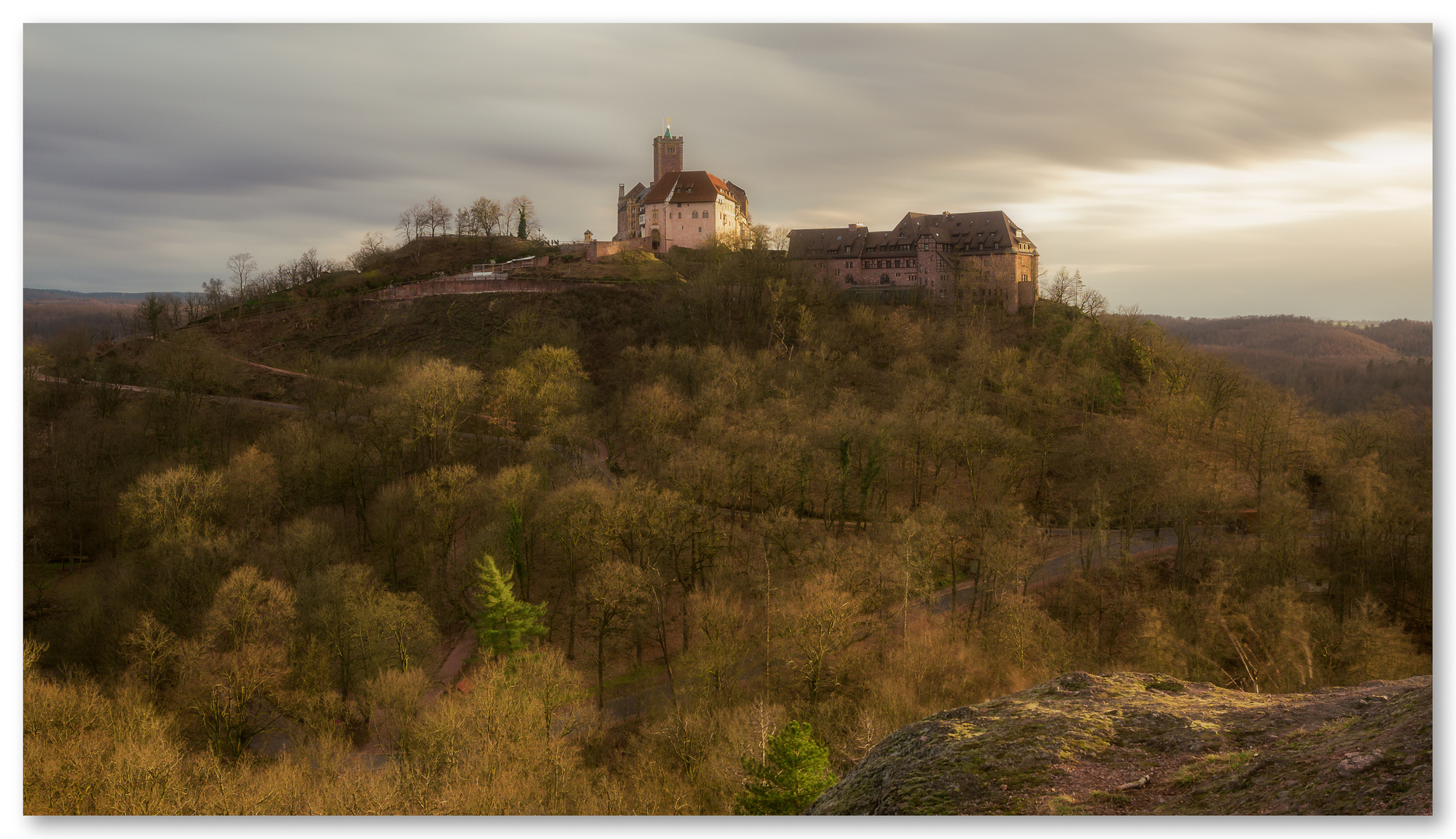 Wartburg im abendlichen Streiflicht