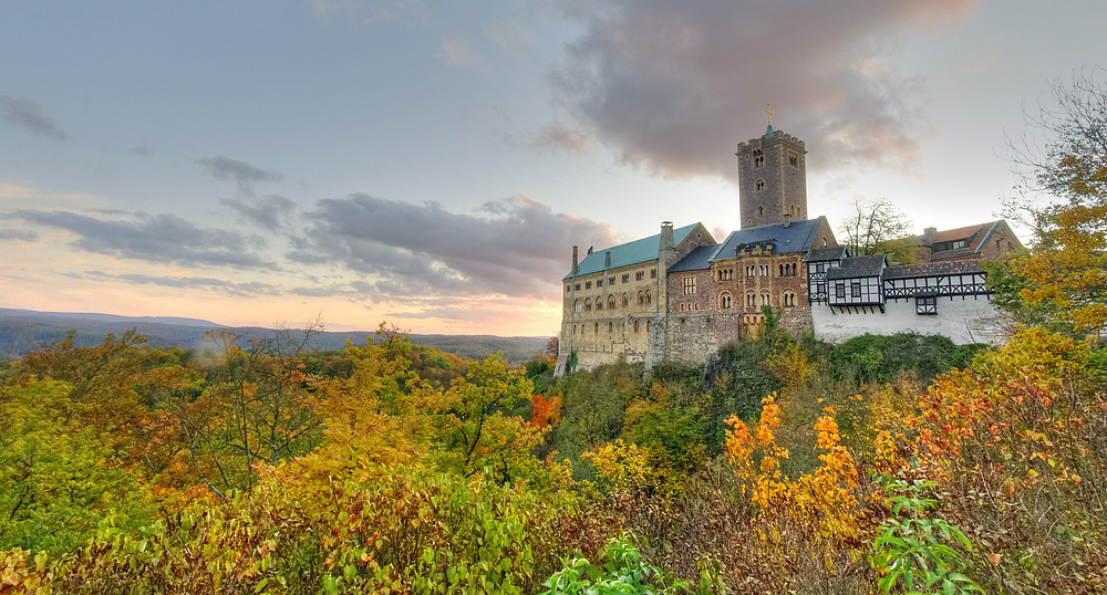 Wartburg im Abendlicht