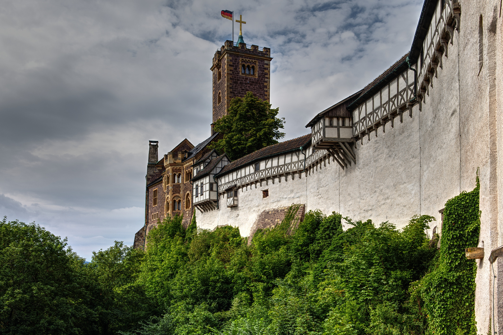 Wartburg, von der Zugbrücke aus gesehen