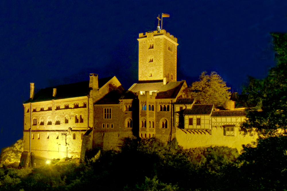 Wartburg zur blauen Stunde