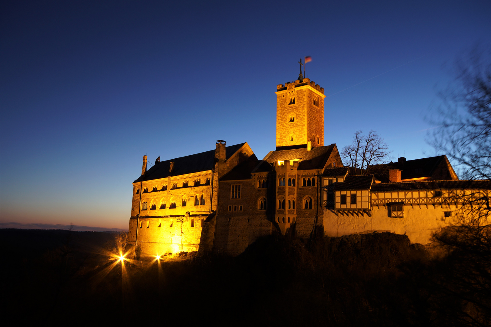 Wartburg zur blauen Stunde