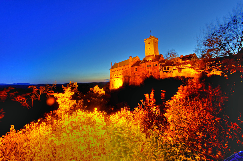 Wartburg zur blauen Stunde