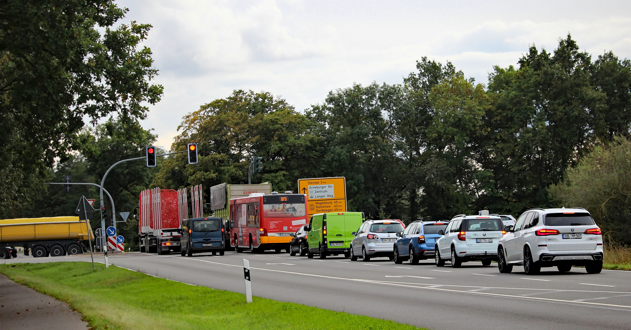 Warten an der Ampel