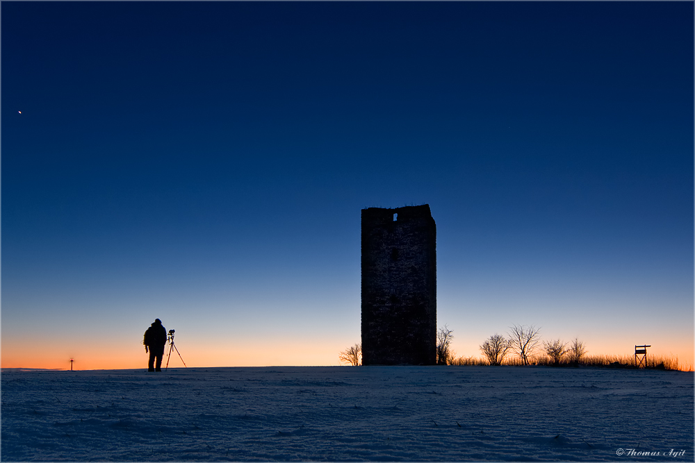 Warten an der blauen Warte...