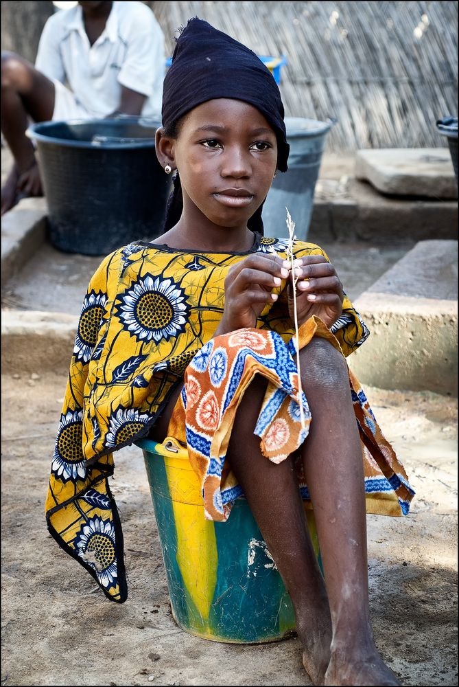 Warten an der Wasserstelle, Mali