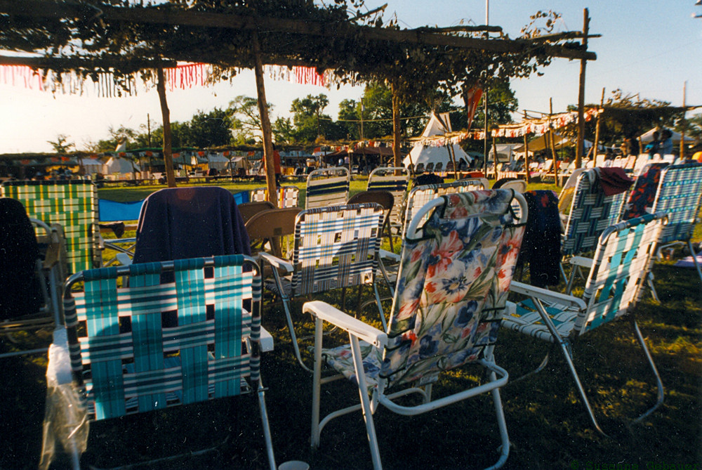 Warten auf das Kiowa Pow-Wow