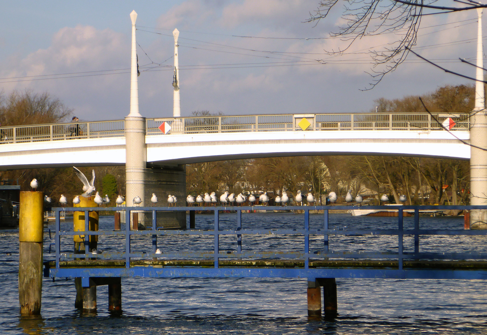 warten auf den ausflugsdampfer