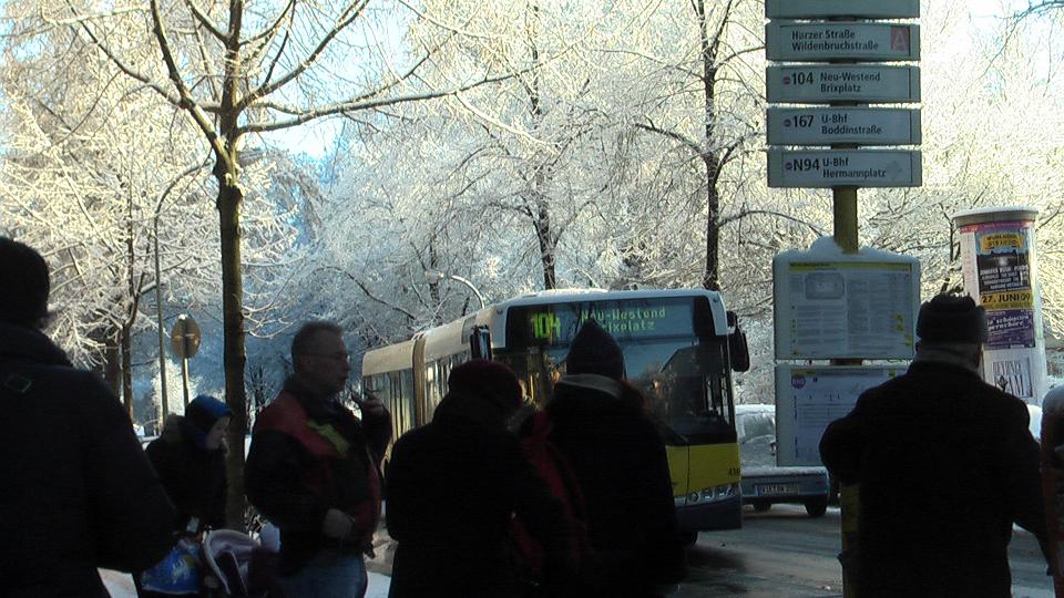 Warten auf den Bus...