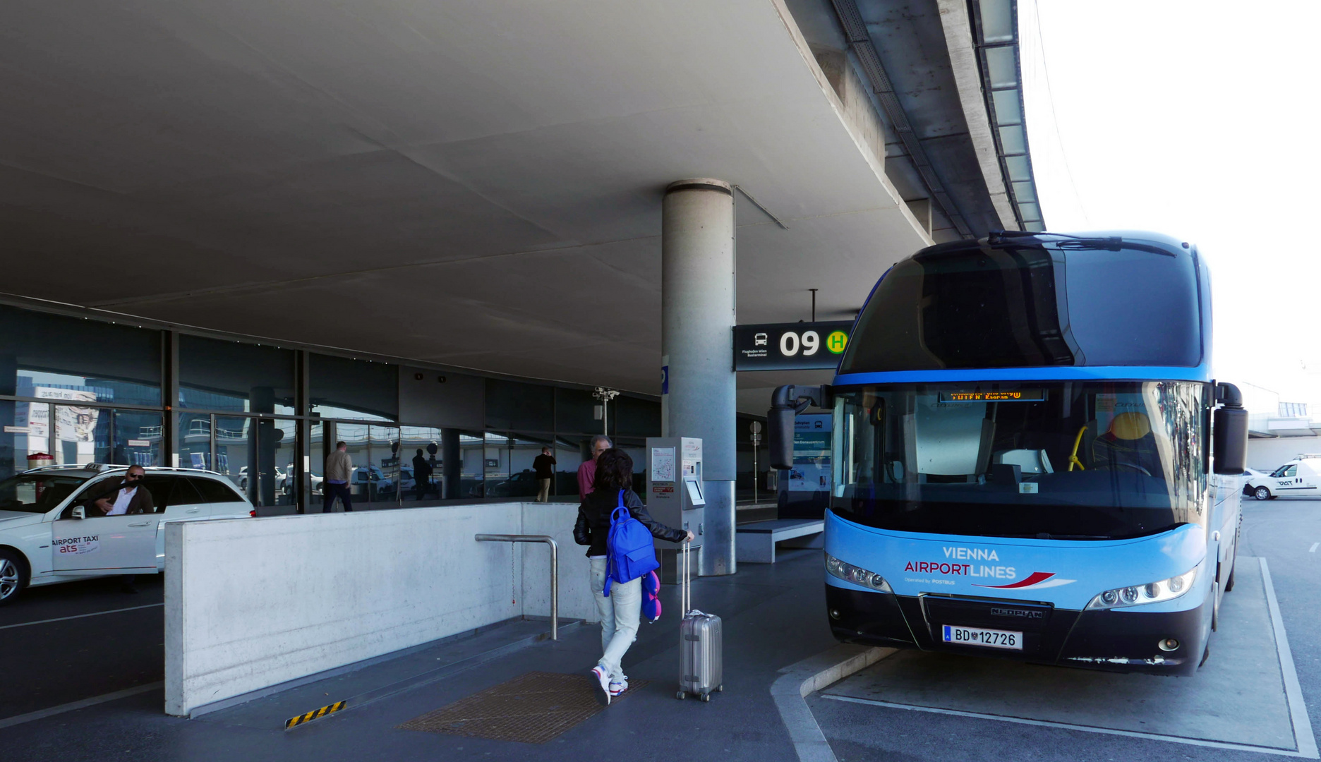 Warten auf den Bus