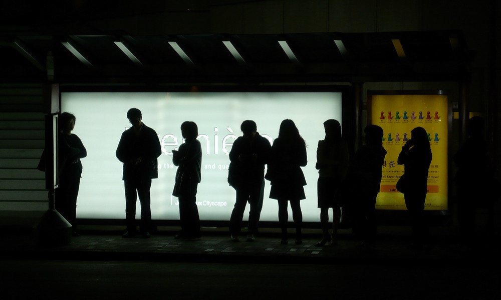 Warten auf den Bus - Hong Kong