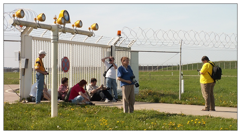 Warten auf den Flieger