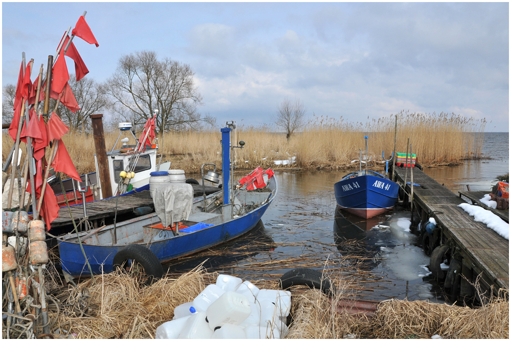 warten auf den  Frühling in Altwarp