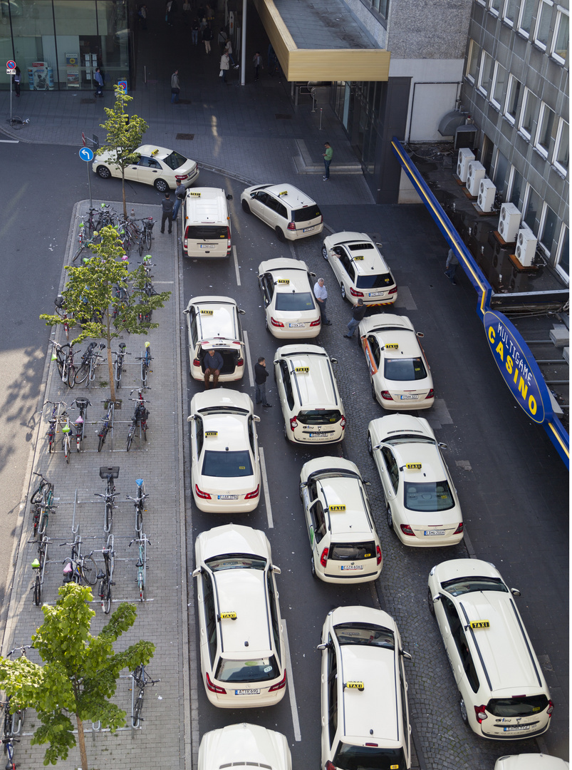 Warten auf den nächsten Fahrgast