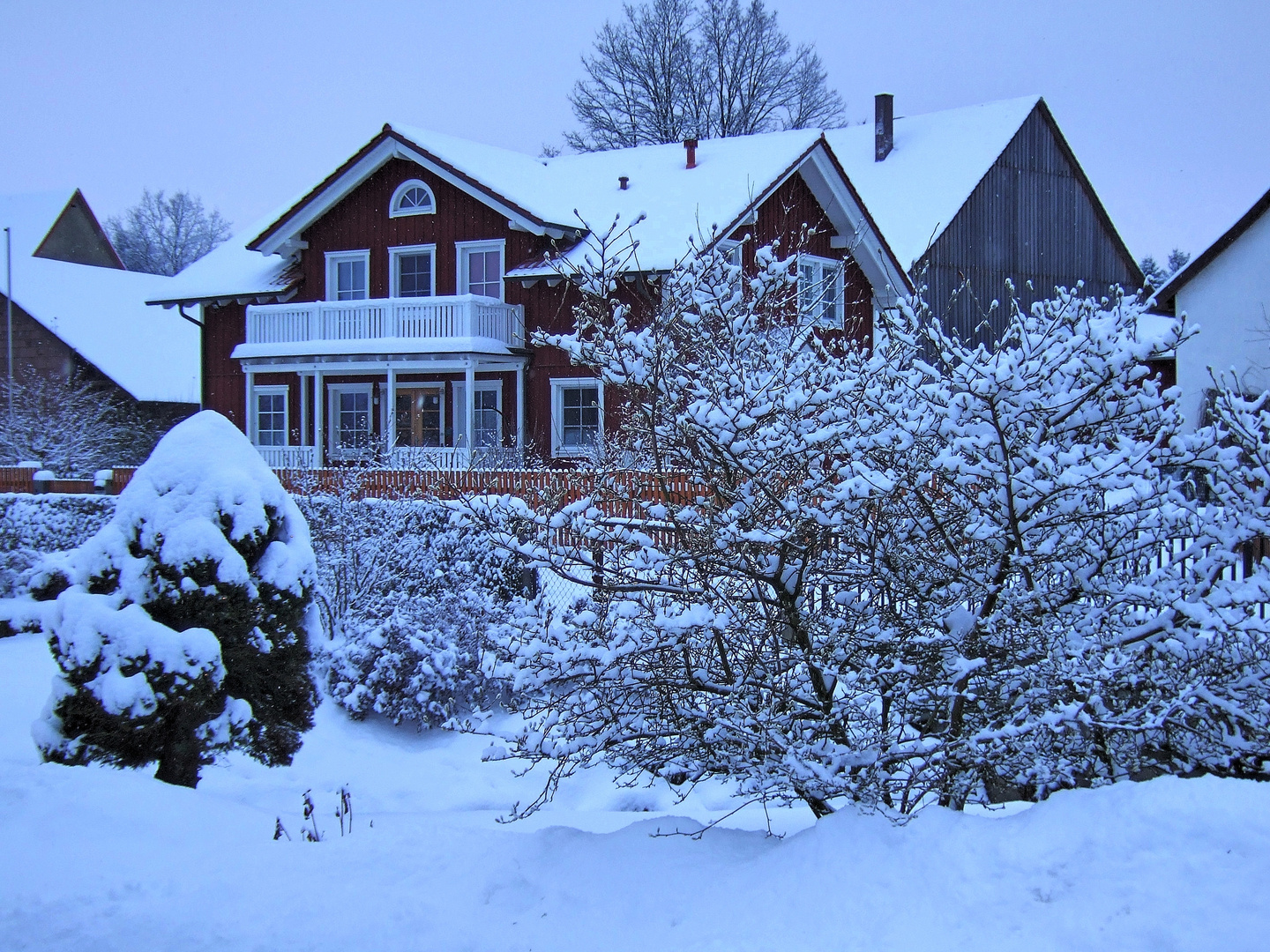 -Warten auf den Schnee-