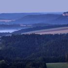 Warten auf den Sonnenaufgang und auch auf der Festung Königstein...