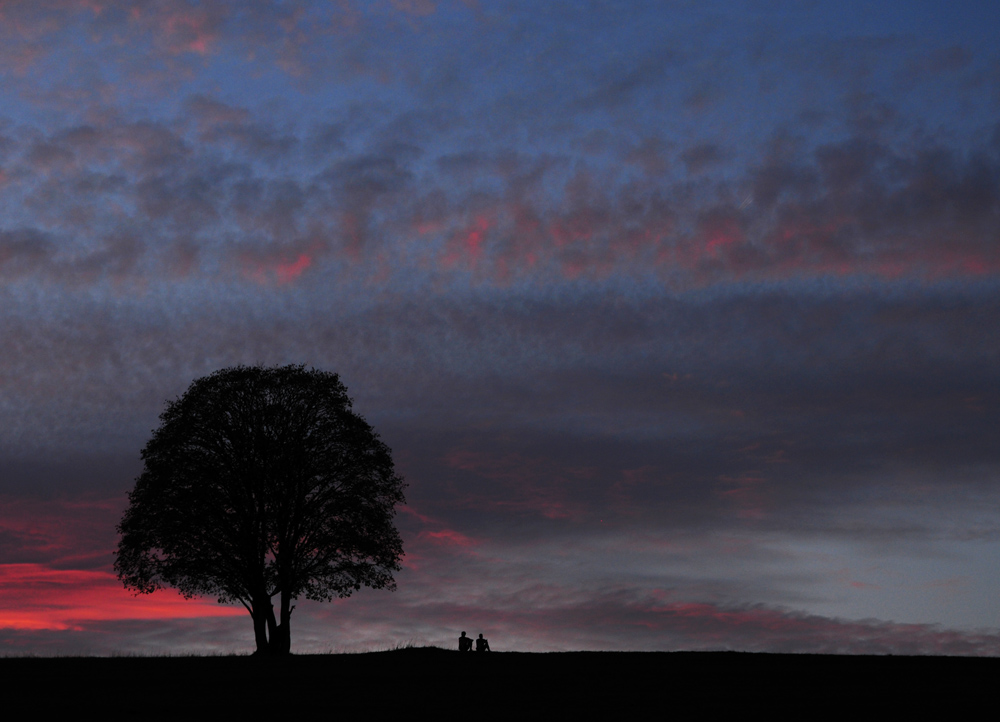 Warten auf den Sonnenuntergang