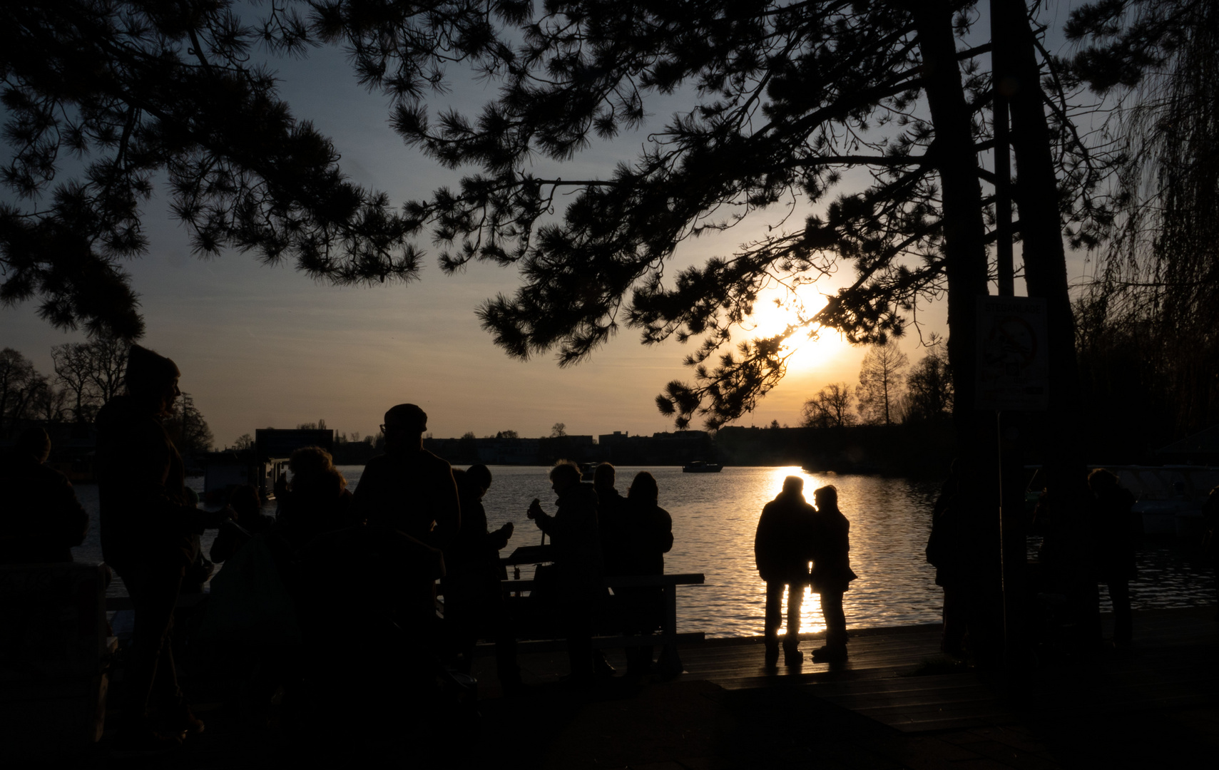 Warten auf den Sonnenuntergang