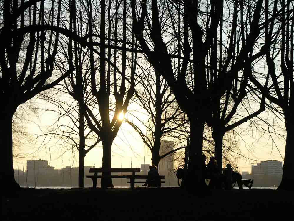 Warten auf den Sonnenuntergang