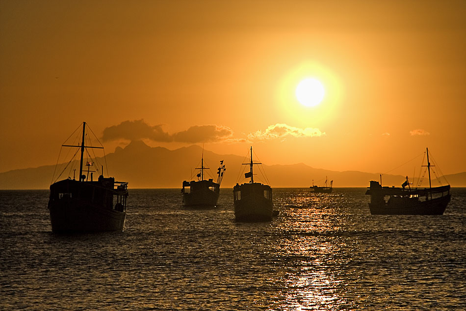 Warten auf den Sonnenuntergang