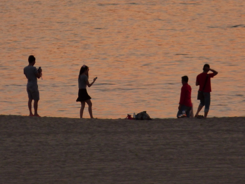 Warten auf den Sonnenuntergang