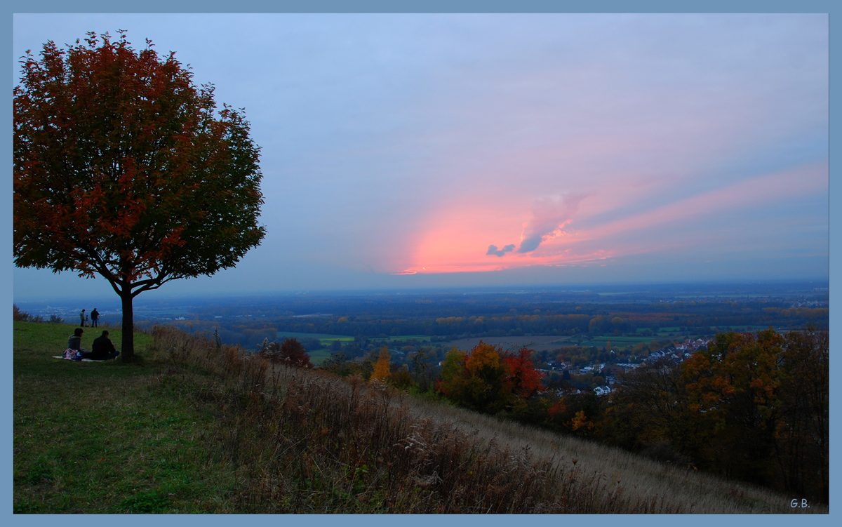 Warten auf den Sonnenuntergang