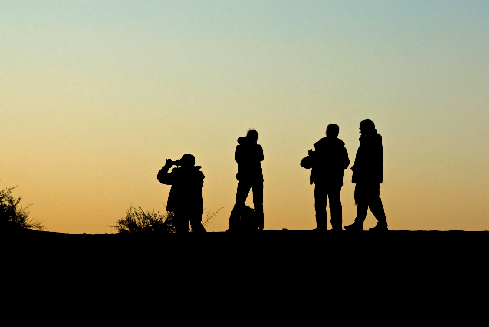 Warten auf den Sonnenuntergang