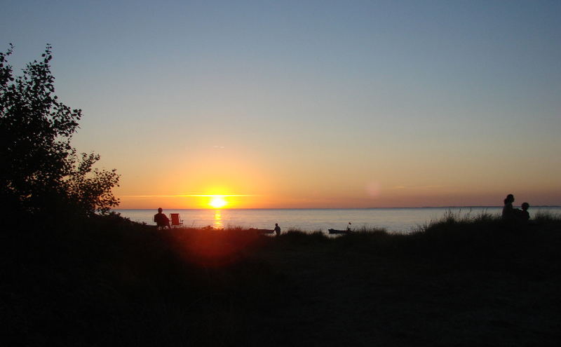 Warten auf den Sonnenuntergang