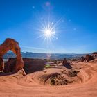 Warten auf den Sonnenuntergang am Delicate Arch