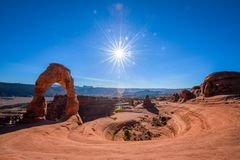 Warten auf den Sonnenuntergang am Delicate Arch