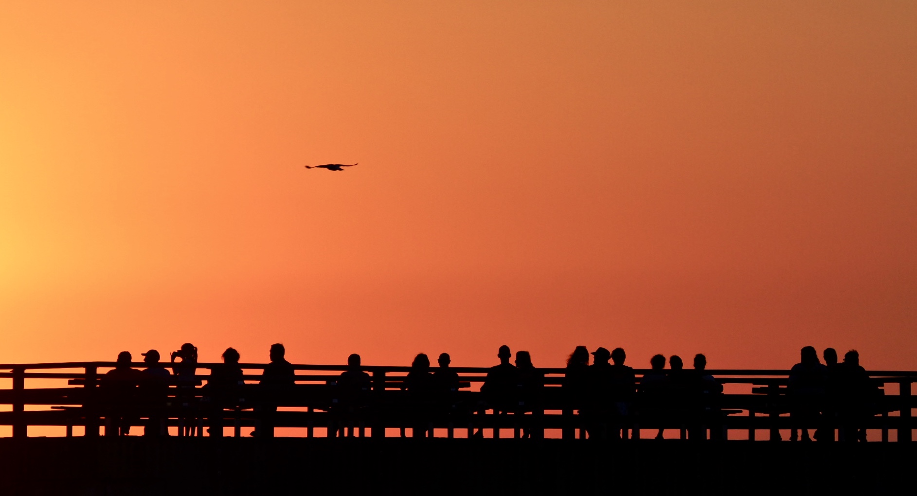 Warten auf den Sonnenuntergang