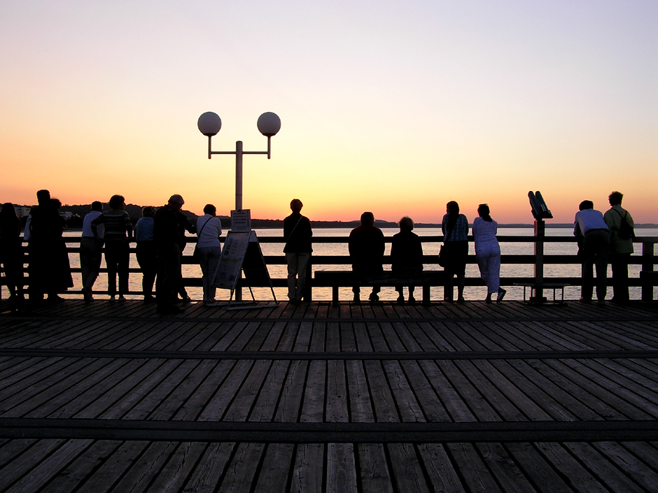 Warten auf den Sonnenuntergang 