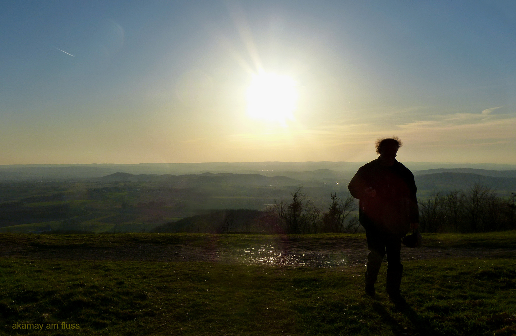 Warten auf den Sonnenuntergang - Weserbergland