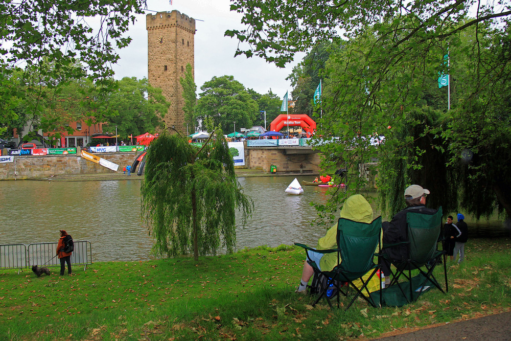 Warten auf den Triathlon