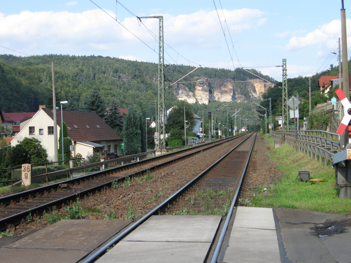 Warten auf den Zug