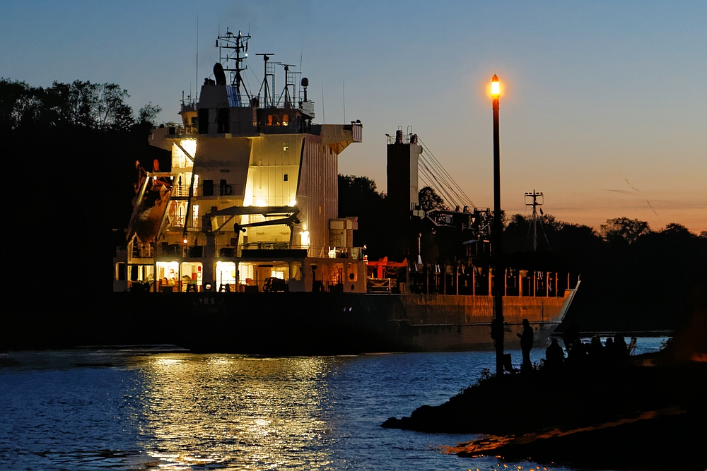 Warten auf die Aida