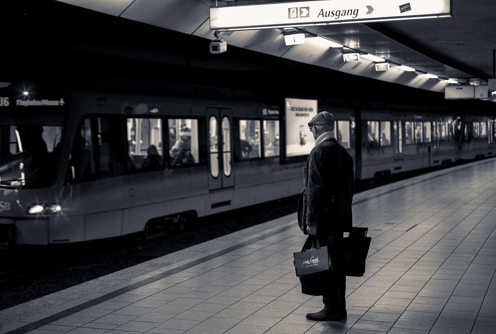 Warten auf die Bahn