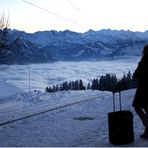 Warten auf die Bahn