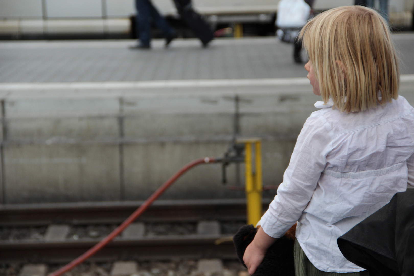 Warten auf die Deutsche Bahn