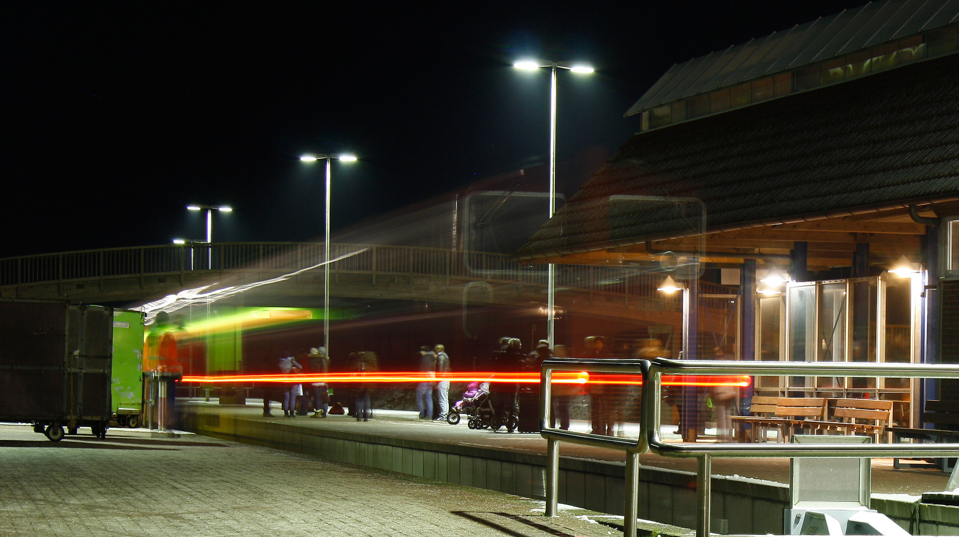 Warten auf die Geisterbahn