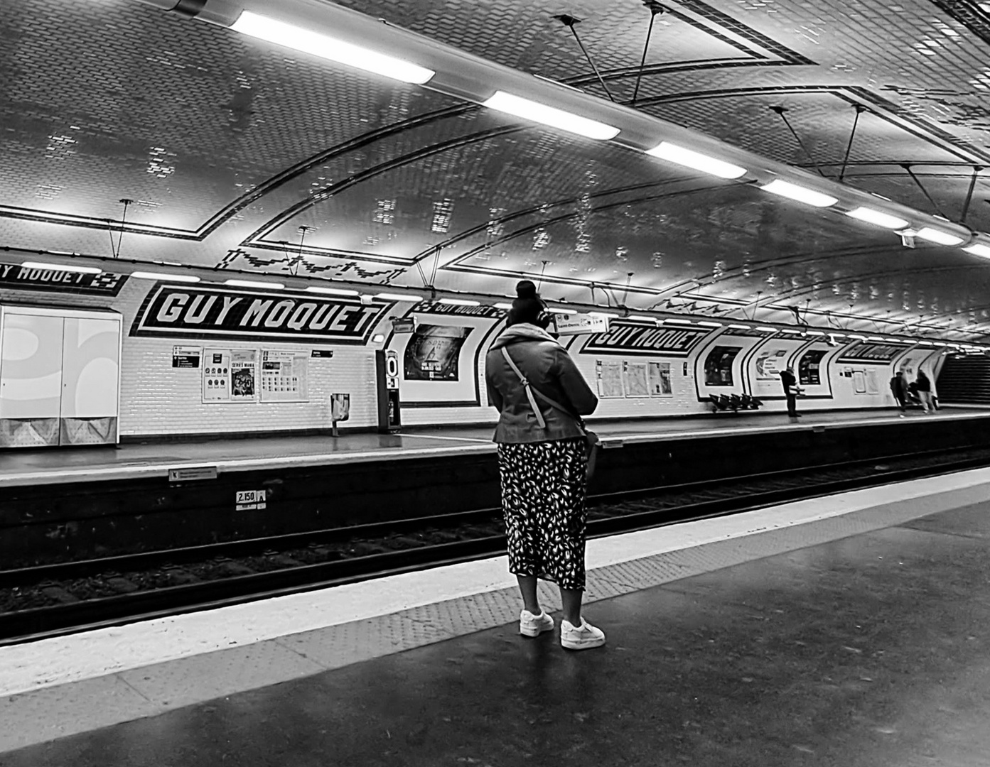 Warten auf die Metro