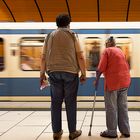 Warten auf die nächste U Bahn