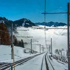 warten auf die Rigi-Bahn